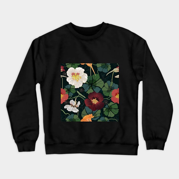 Garden nasturtium Crewneck Sweatshirt by Avisnanna